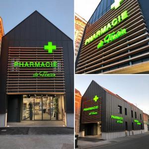 Enseigne lumineuse Pharmacie de Fenain