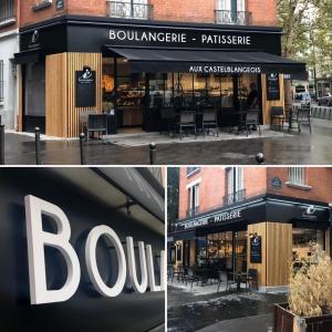 Habillage de Façade Boulangerie Paris