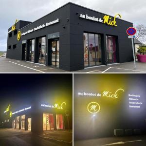 Enseigne lumineuse Boulangerie Au Boulot de Mick Gonnehem